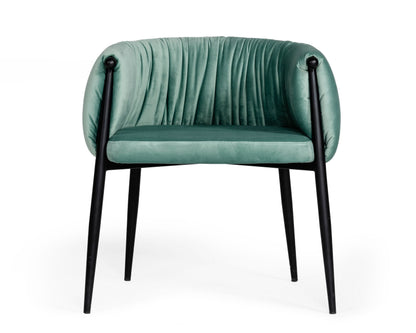 Modrest Belcaro Modern Light Green Fabric Dining Chair