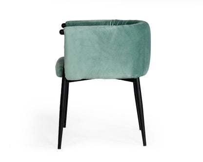 Modrest Belcaro Modern Light Green Fabric Dining Chair