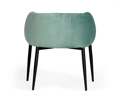 Modrest Belcaro Modern Light Green Fabric Dining Chair