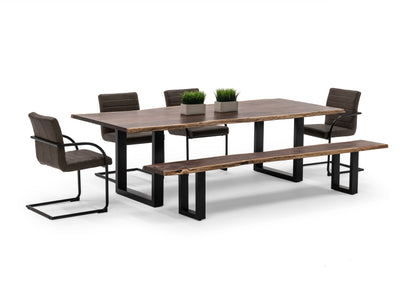 Modrest Taylor X-Large 102" Modern Live Edge Wood Dining Table
