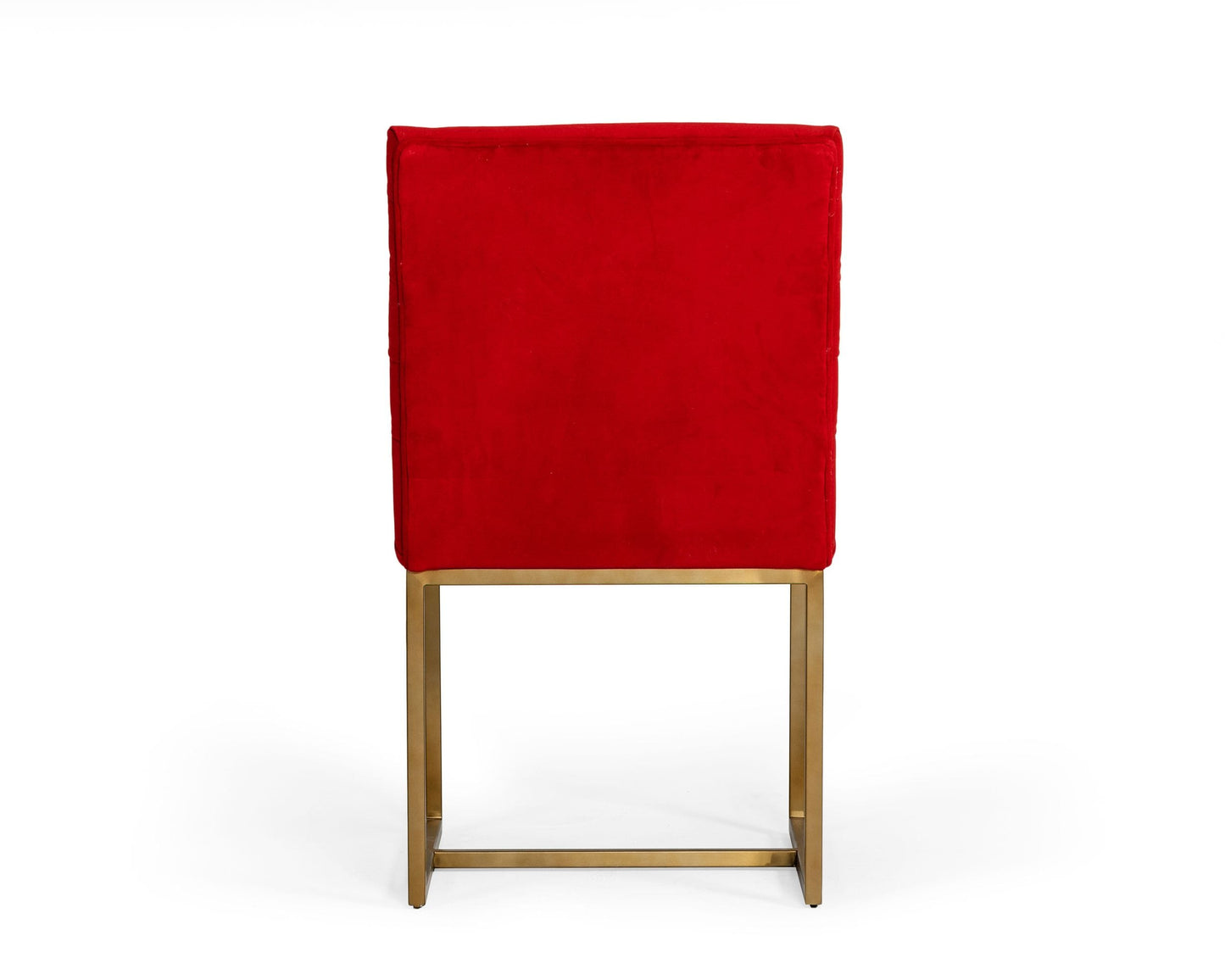 Modrest Barker Modern Burnt Orange and Brush Gold Dining Chair