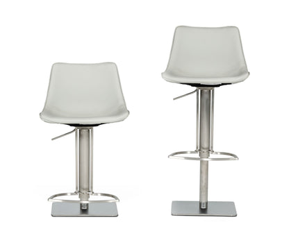 Modrest Manning Modern Light Grey Bar Stool