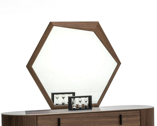 Modrest Chelton Modern Walnut Mirror