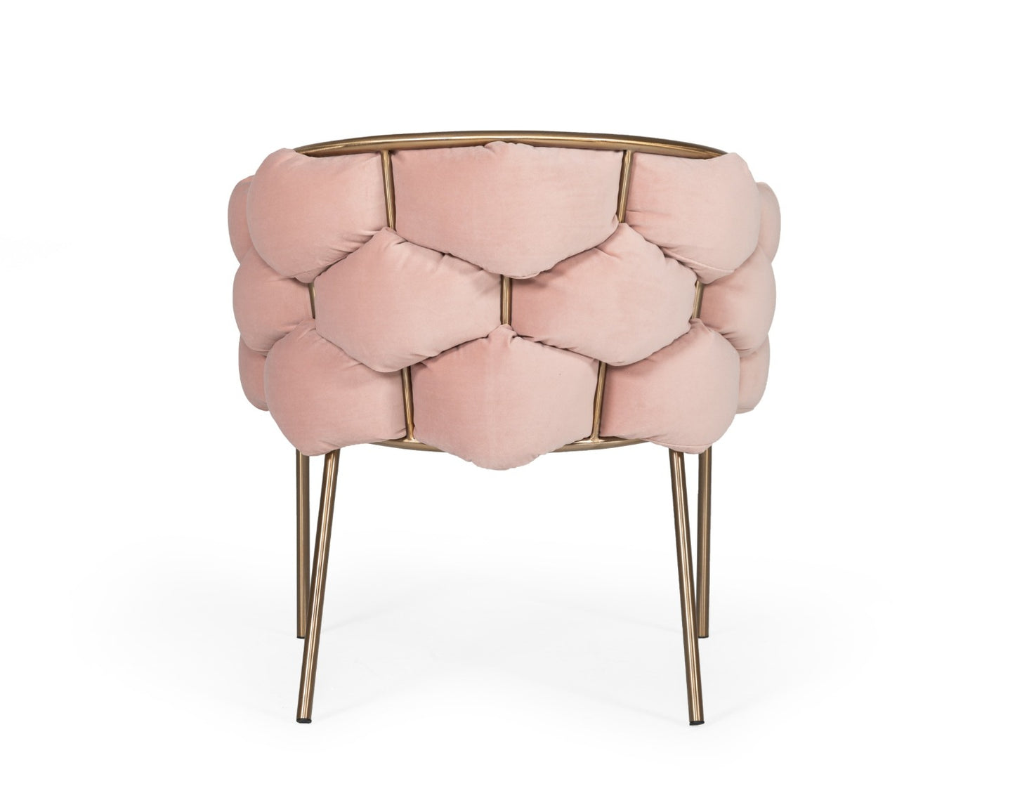Modrest Debra Modern Pink Fabric Dining Chair