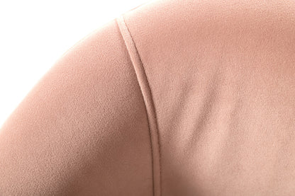 Modrest Mancos Modern Pink Velvet Accent Chair