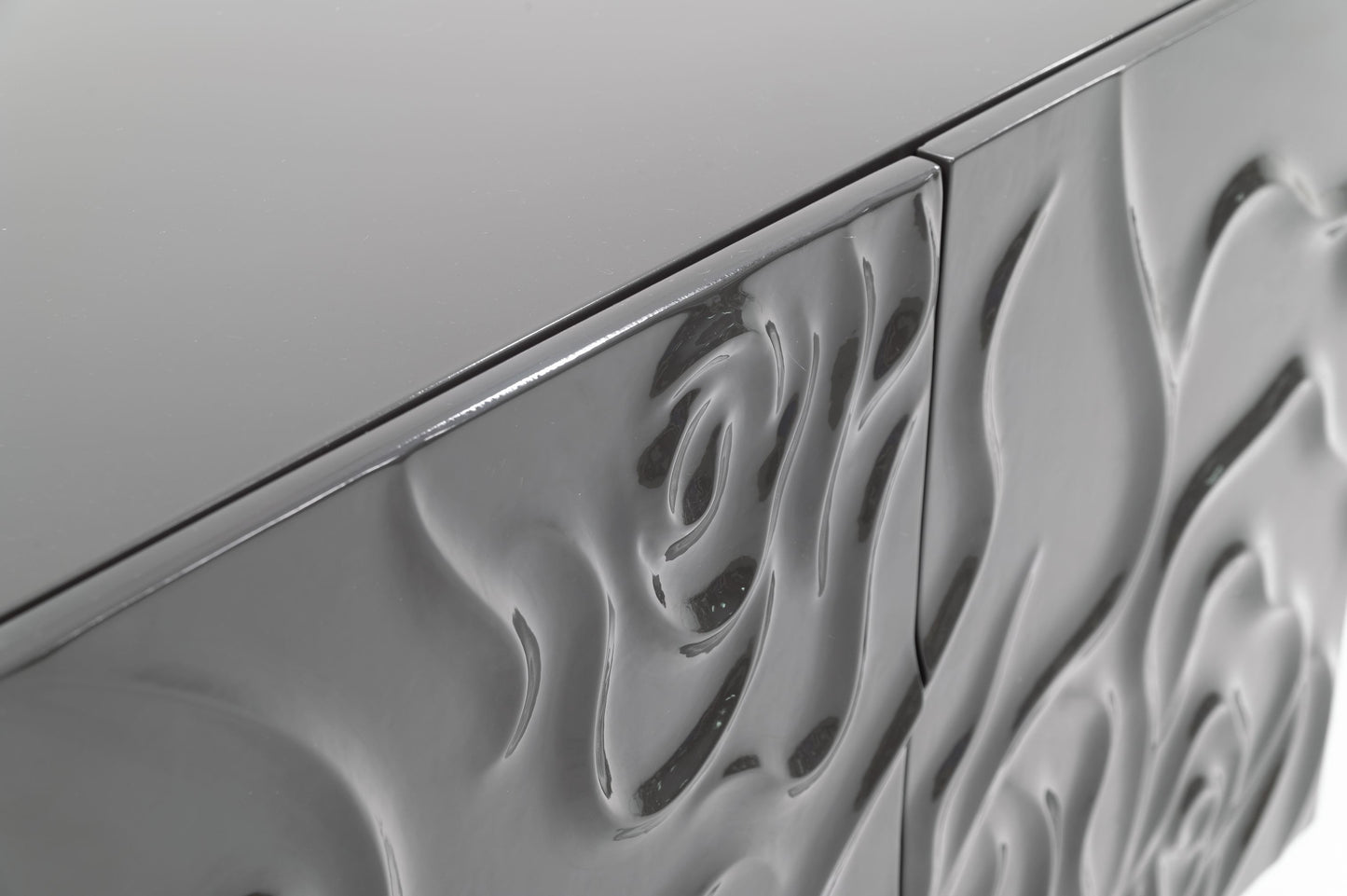 Modrest Gwen Modern Grey High Gloss Buffet