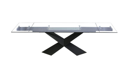 Modrest Scott Modern Extendable Glass Dining Table