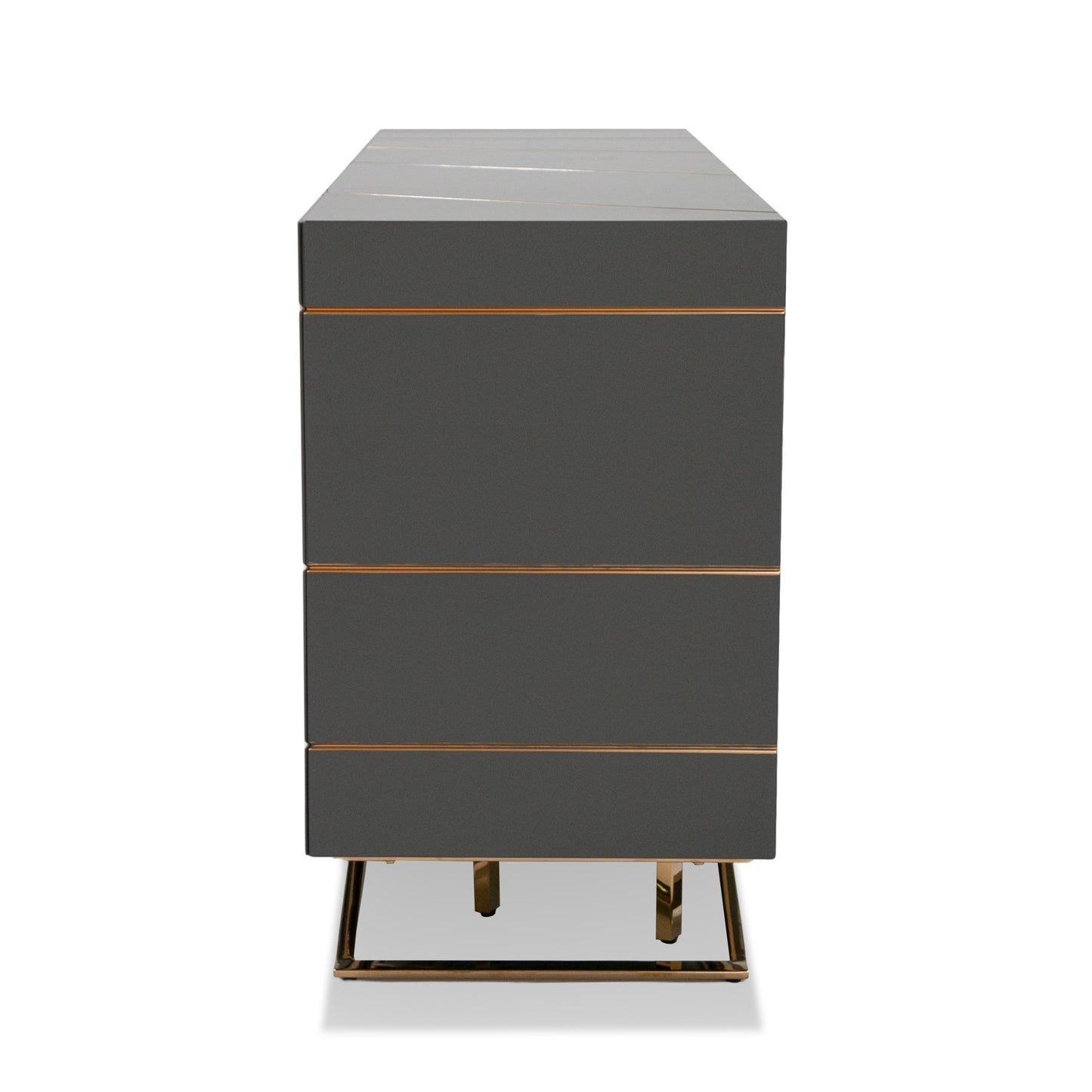 Modrest Katzu- Modern Grey and Rose Gold Buffet