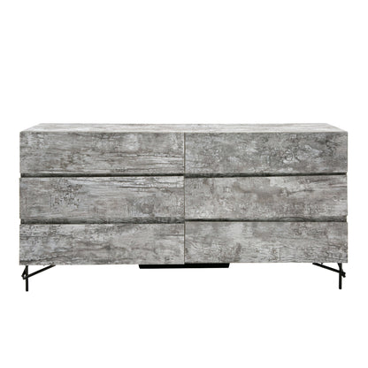 Nova Domus Aria Italian Modern Multi Grey with texture Dresser