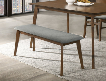 Modrest Castillo Modern Walnut Dining Bench