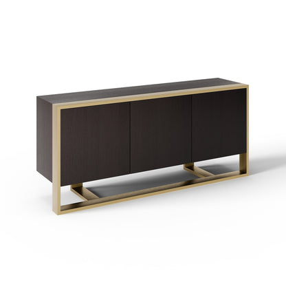 Modrest Modern Fauna Wenge and Brass Buffet
