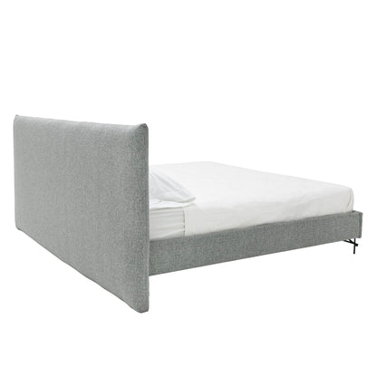 Nova Domus Aria Italian Modern Grey Fabric Bed