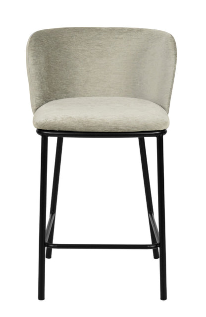 Modrest Bessie Modern Grey Counter Stool Set of 2