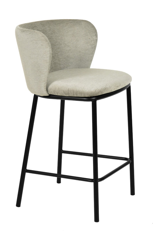 Modrest Bessie Modern Grey Counter Stool Set of 2