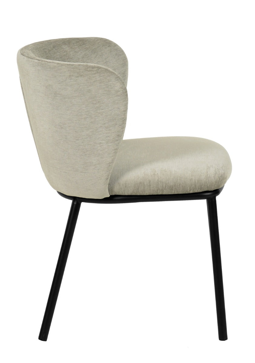Modrest Bessie Modern Grey Dining Chair Set of 2