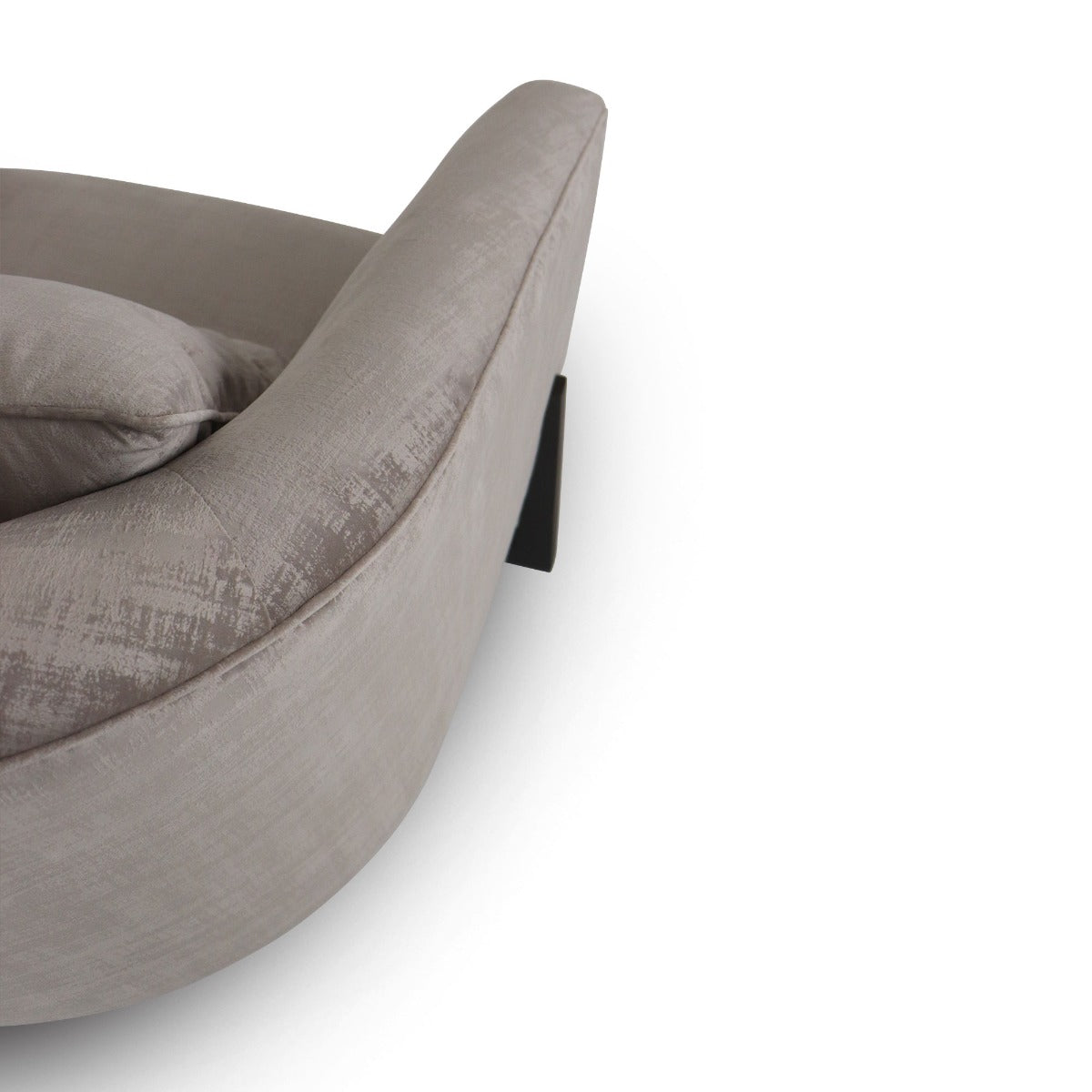 Modrest Forbis Contemporary Grey Fabric Accent Chair