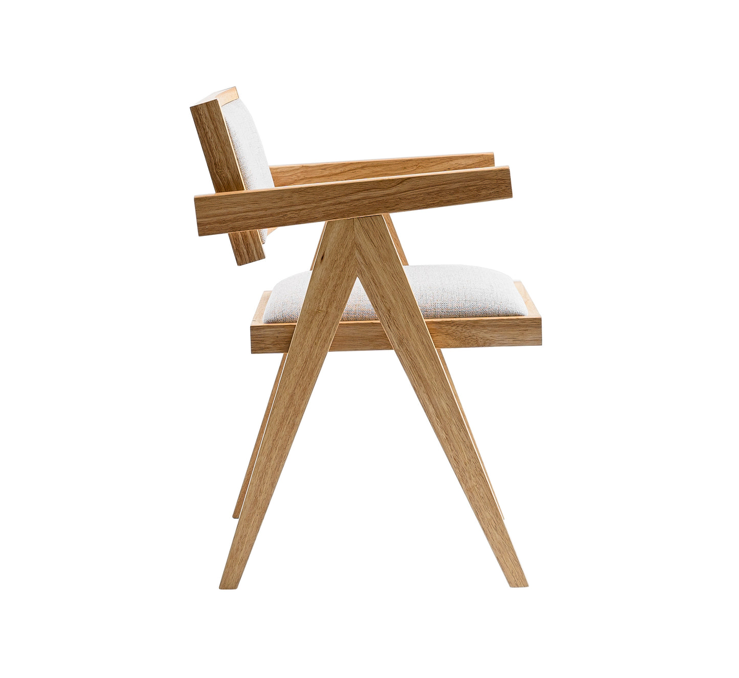 Modrest Fern Modern Natural and Beige Dining Chair Set of 2