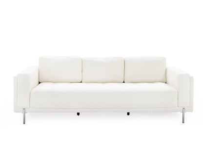 Divani Casa Schmidt Modern Off White Fabric Sofa 2 Chairs