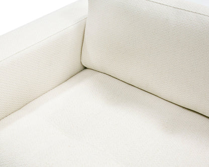 Divani Casa Schmidt Modern Off White Fabric Sofa