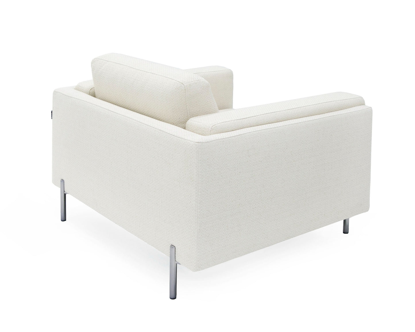 Divani Casa Schmidt Modern Off White Fabric Chair