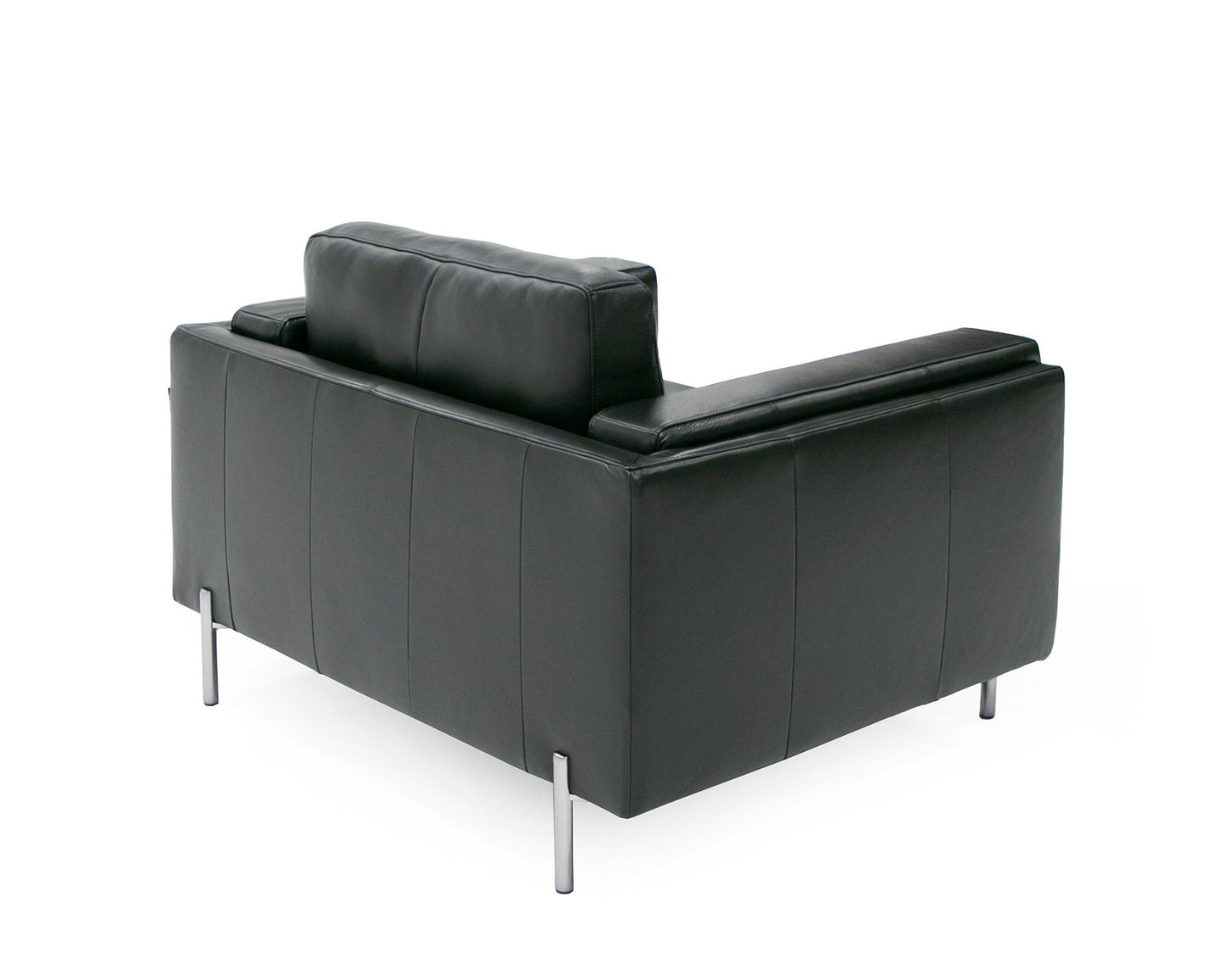 Divani Casa Schmidt Modern Black Leather Chair