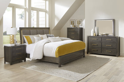 Homelegance Chest Scarlett Brownish Gray with Gold Accents 1555-9