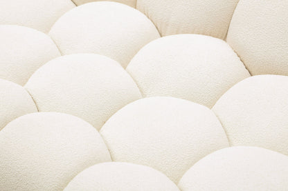 Divani Casa Yolonda Modern Curved Off-White Fabric Chair