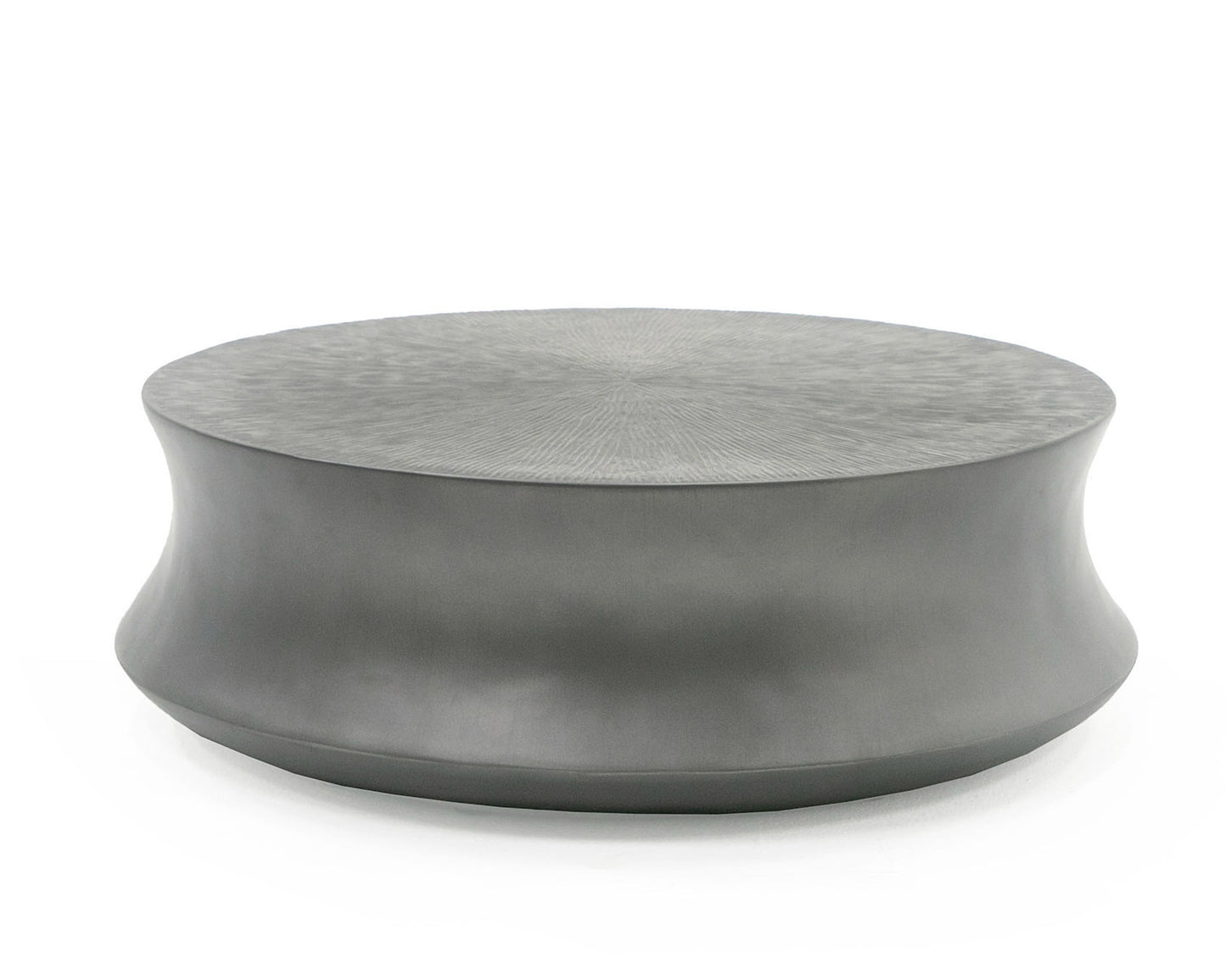 Modrest Airdrie Modern Antique Grey Small Round Coffee Table