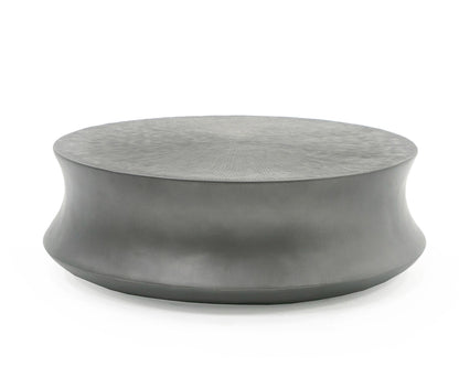 Modrest Airdrie Modern Antique Grey Small Round Coffee Table