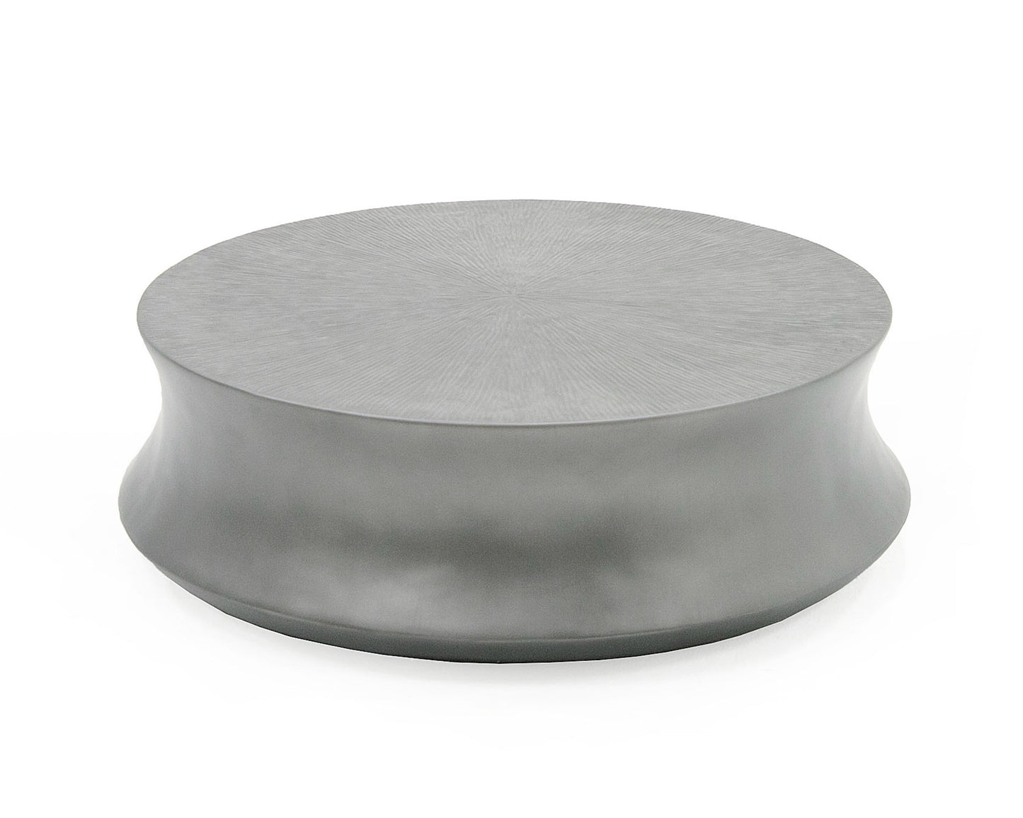 Modrest Airdrie Modern Antique Grey Small Round Coffee Table