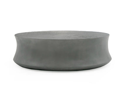 Modrest Airdrie Modern Antique Grey Small Round Coffee Table