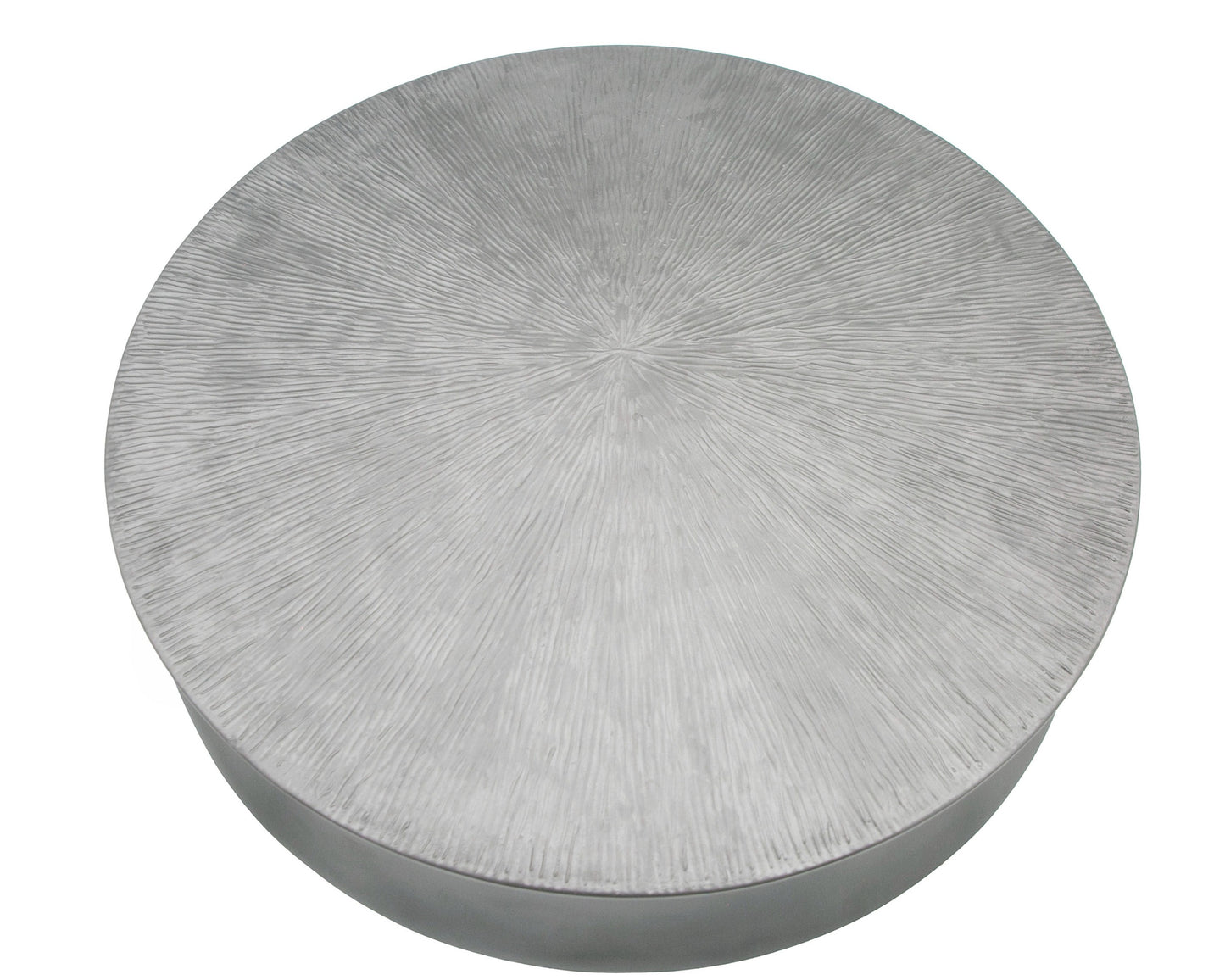 Modrest Airdrie Modern Antique Grey Small Round Coffee Table