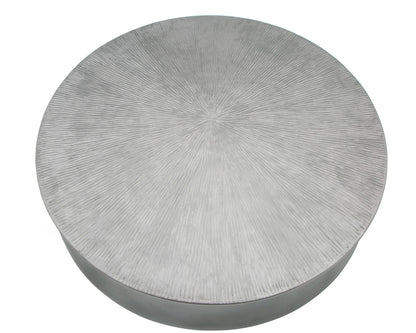 Modrest Airdrie Modern Antique Grey Small Round Coffee Table