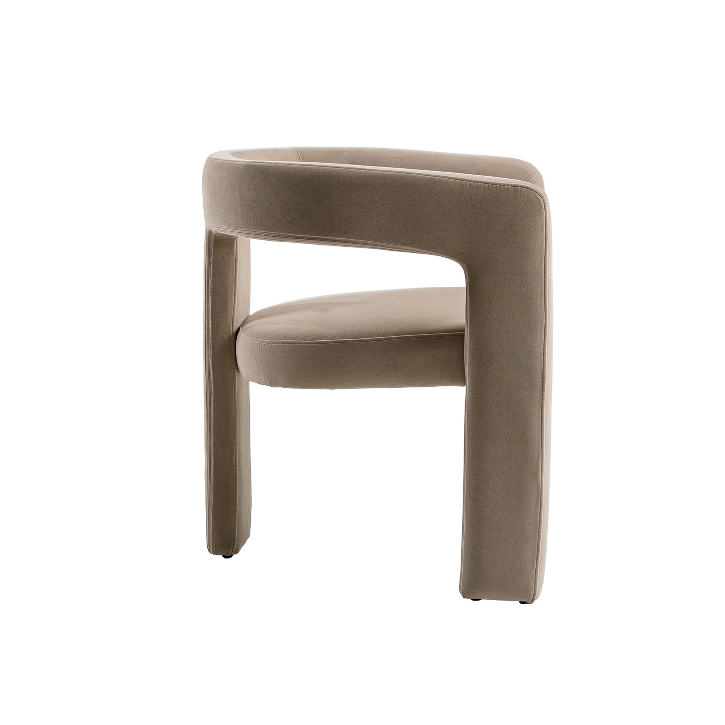 Modrest Cherish Modern Beige Fabric Dining Chair