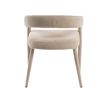 Modrest Mundra Modern Beige Fabric Dining Chair