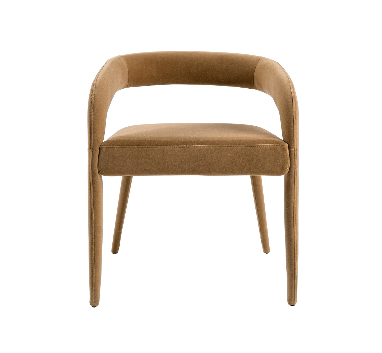 Modrest Mundra Modern Tan Fabric Dining Chair