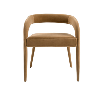 Modrest Mundra Modern Tan Fabric Dining Chair