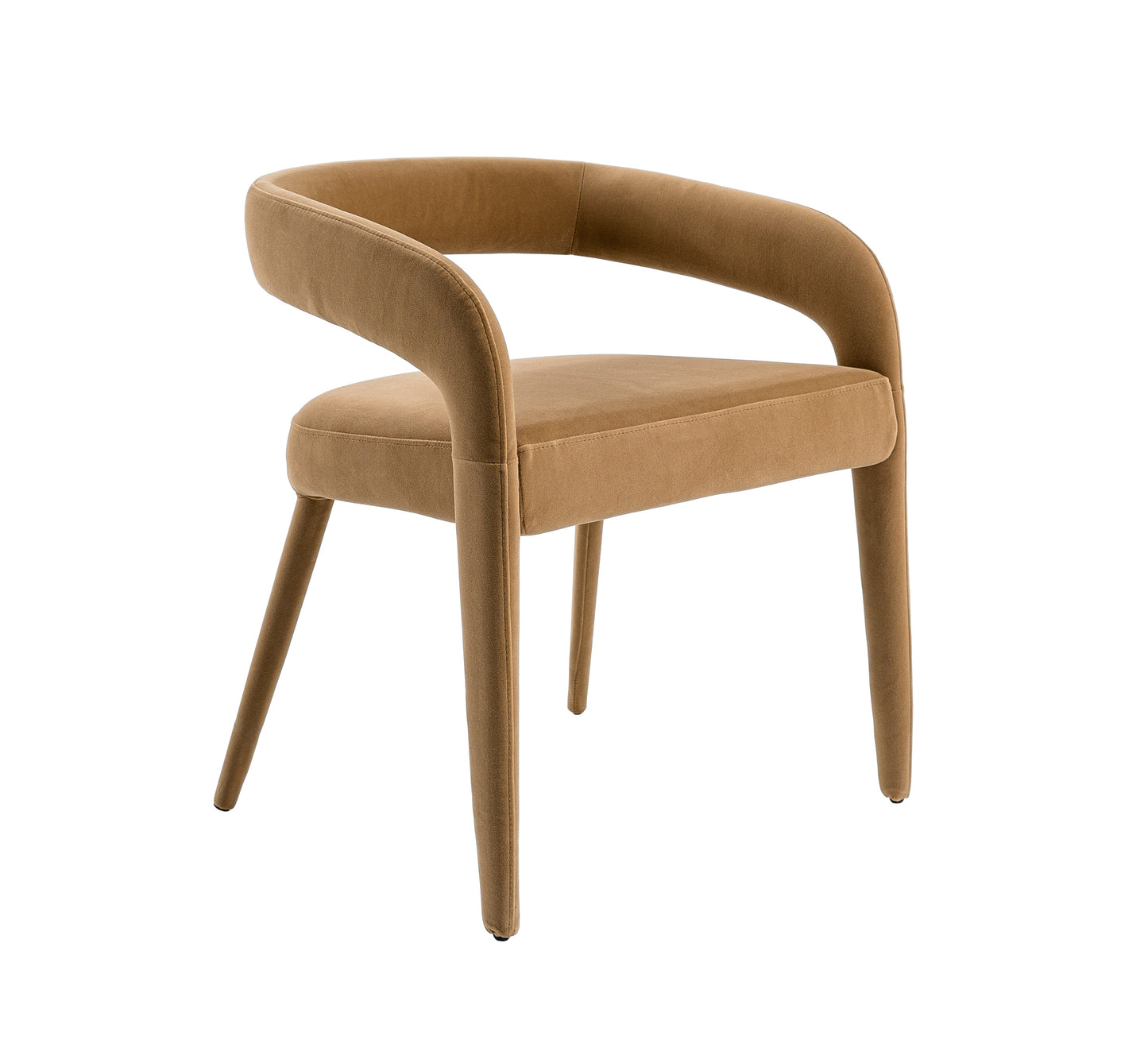 Modrest Mundra Modern Tan Fabric Dining Chair