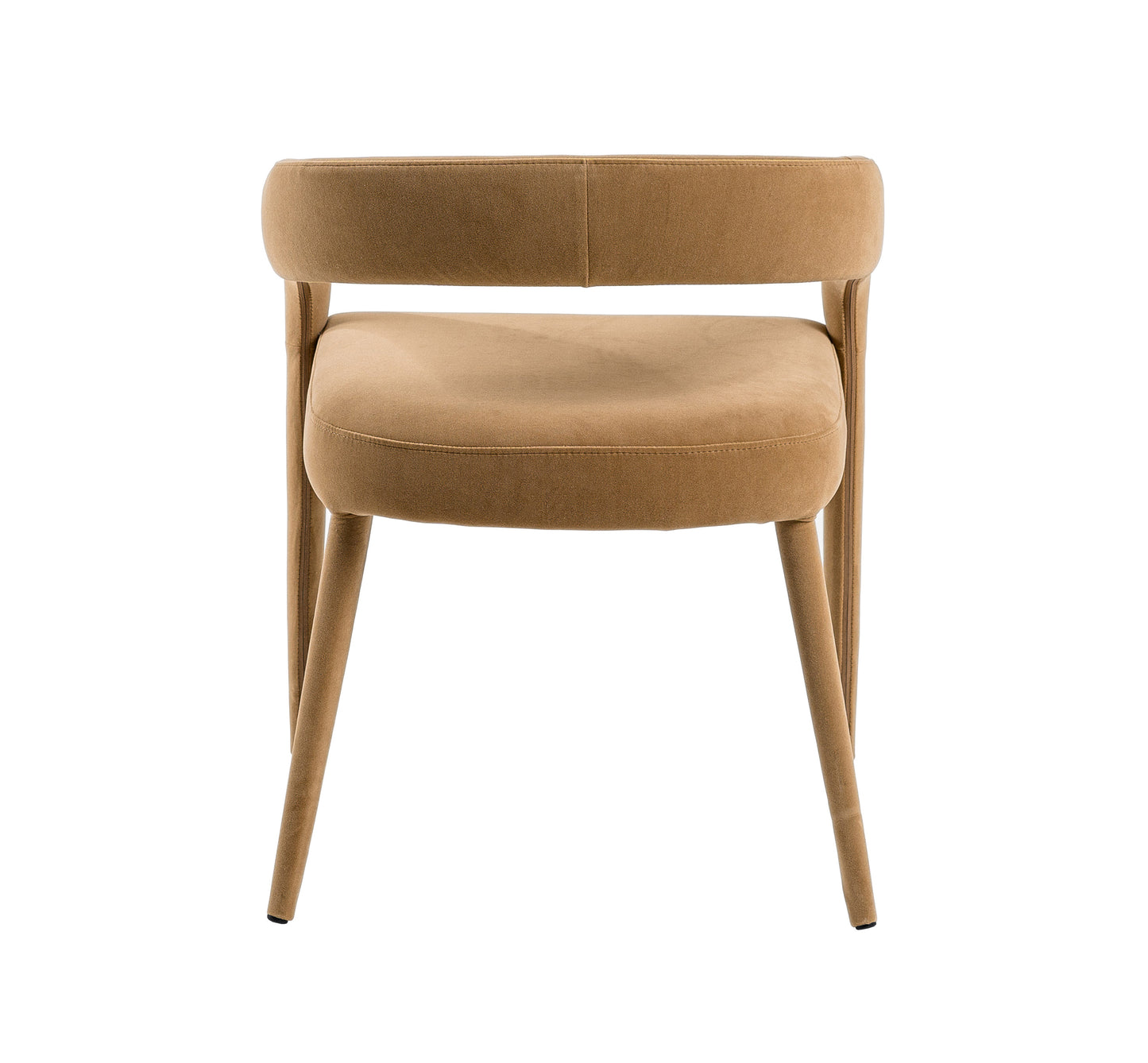 Modrest Mundra Modern Tan Fabric Dining Chair