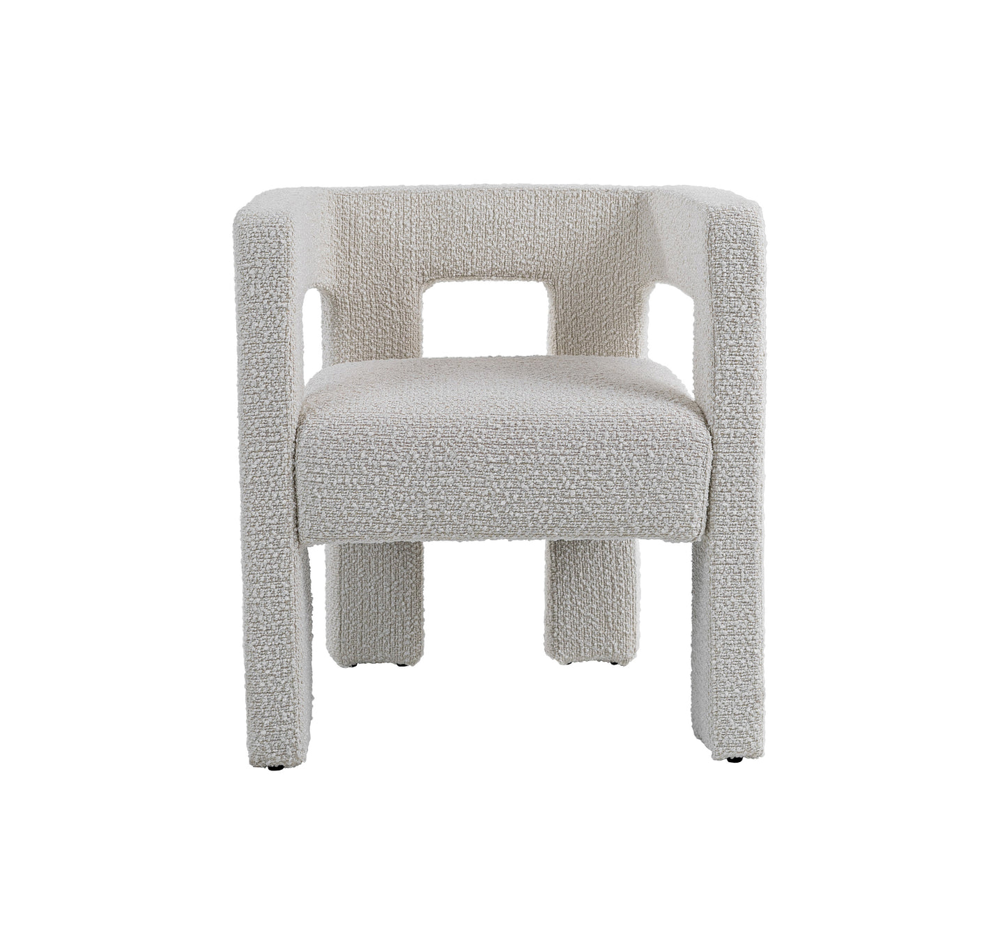 Modrest Drea Modern White Fabric Dining Chair