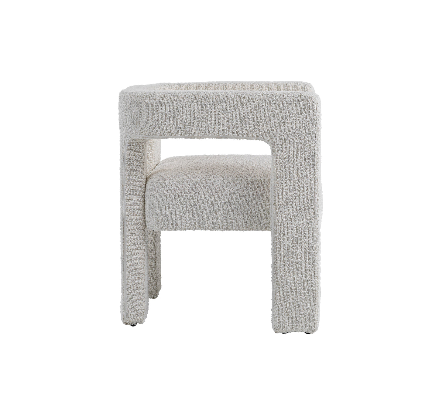 Modrest Drea Modern White Fabric Dining Chair