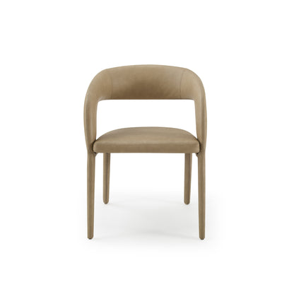 Modrest Faerron Modern Tan Leatherette Dining Chair