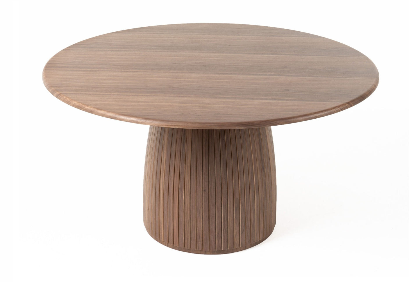 Modrest Sheridan Mid-Century Modern Walnut Round Dining Table