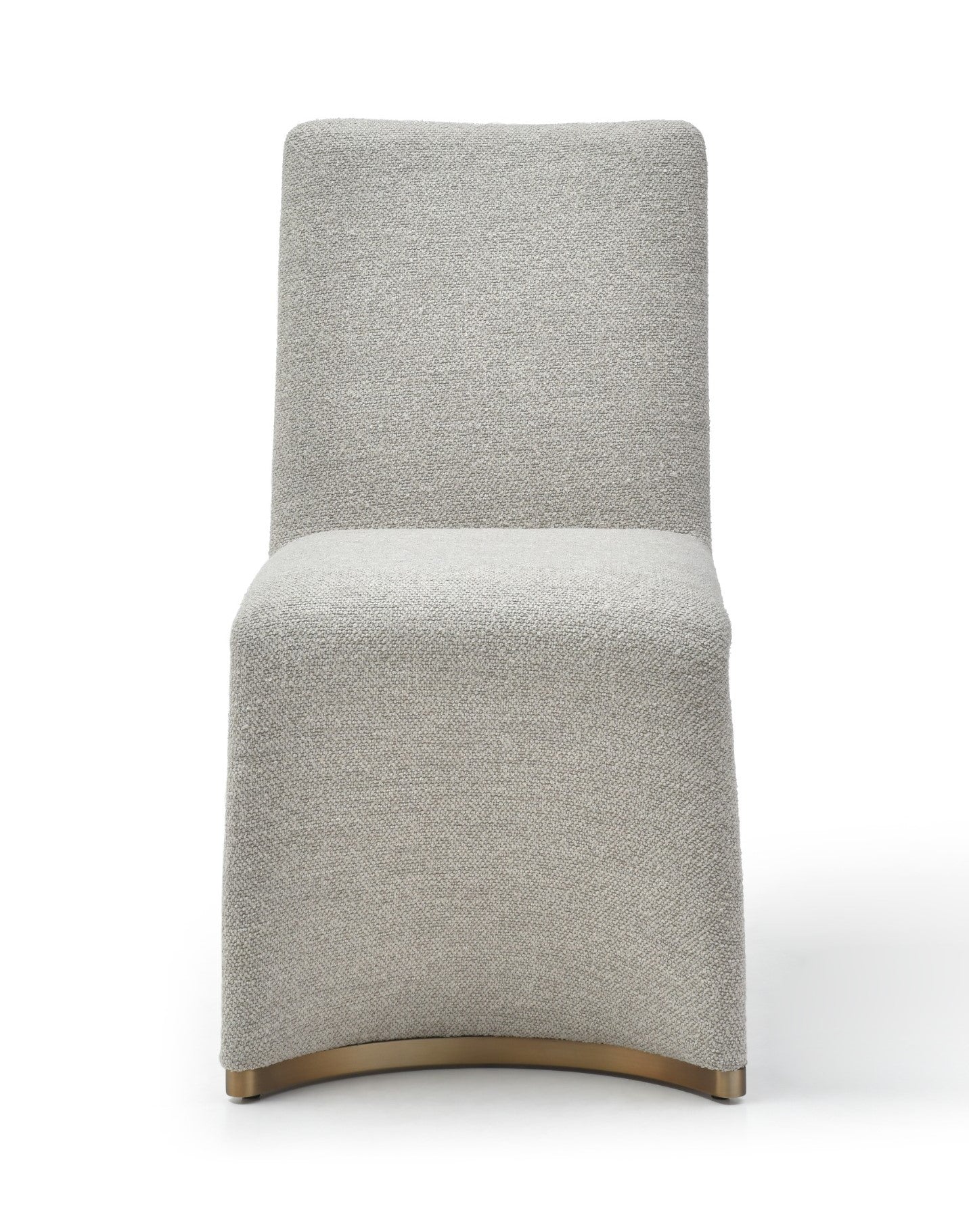 Modrest Kenda Contemporary Grey and Brushed Gold Dining Chair