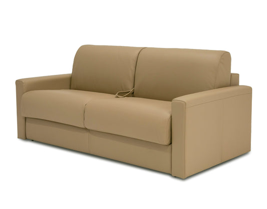 Lamod Italia Revers Italian Modern Desert Leather Full Sofabed