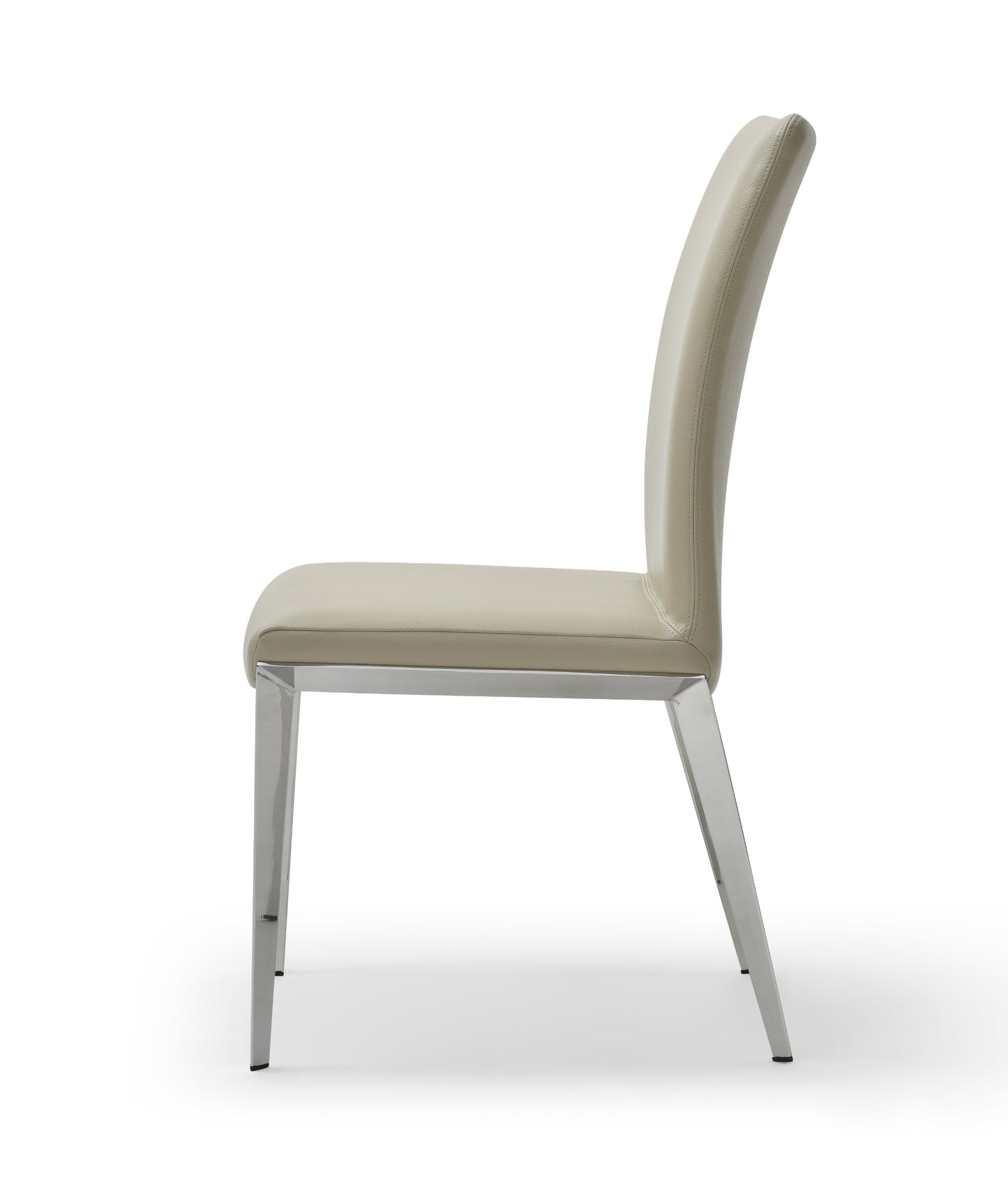 Modrest Taryn Modern Light Grey Stainless Steel Dining Chair