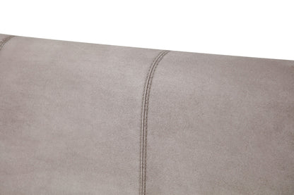 Modrest Roma Modern Taupe Microfiber Upholstered Bed