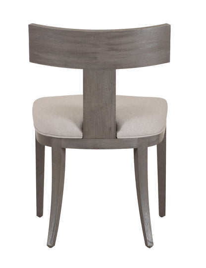 Modrest Fabien Mid-Century Modern Beige Linen Grey Wash Dining Chair