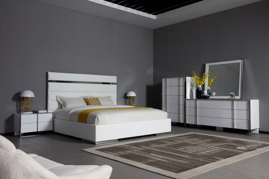 Modrest Cartier Modern White Stainless Steel Dresser