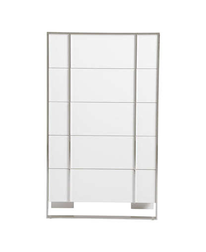 Modrest Cartier Modern White Stainless Steel Chest